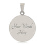 Personalized Graphic Circle Necklace – Proud Police Mom Gift from Son - TreasuredTale