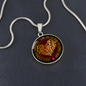 Personalized Graphic Circle Necklace – Gift for Bonus Mom with Love