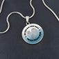 Personalized Graphic Circle Necklace – Proud Police Mom Gift from Son - TreasuredTale