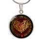 Personalized Graphic Circle Necklace – Gift for Bonus Mom with Love