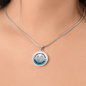 Personalized Graphic Circle Necklace – Proud Police Mom Gift from Son - TreasuredTale