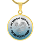 Personalized Graphic Circle Necklace – Proud Police Mom Gift from Son - TreasuredTale