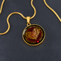 Personalized Graphic Circle Necklace – Gift for Bonus Mom with Love
