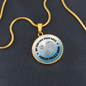 Personalized Graphic Circle Necklace – Proud Police Mom Gift from Son - TreasuredTale
