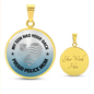 Personalized Graphic Circle Necklace – Proud Police Mom Gift from Son - TreasuredTale