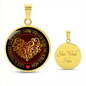 Personalized Graphic Circle Necklace – Gift for Bonus Mom with Love