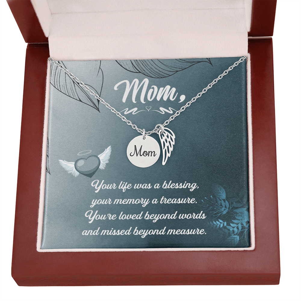 Memorial Necklace – Mom - 18 - TreasuredTale
