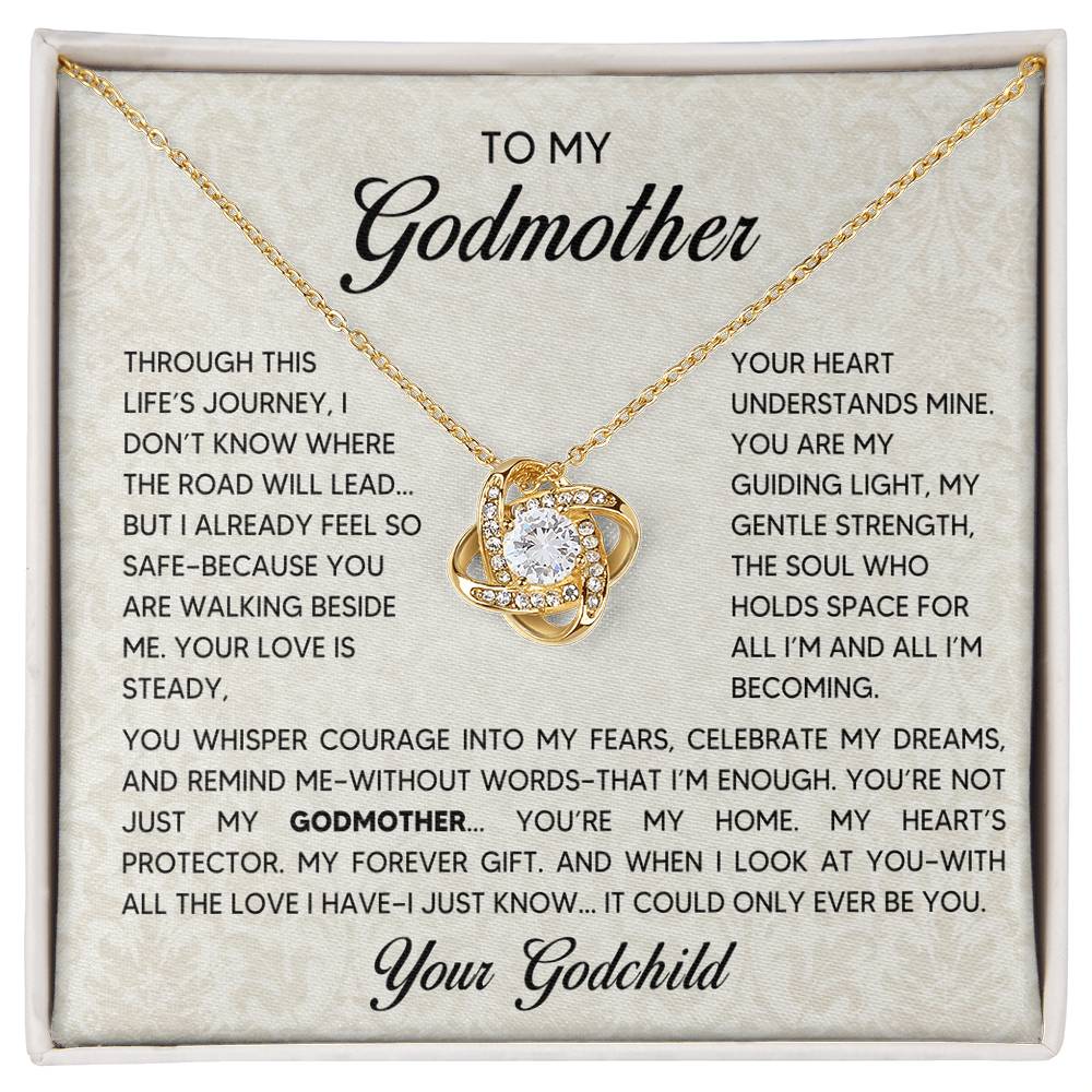 Love Knot Necklace - Godmother - 1 - TreasuredTale