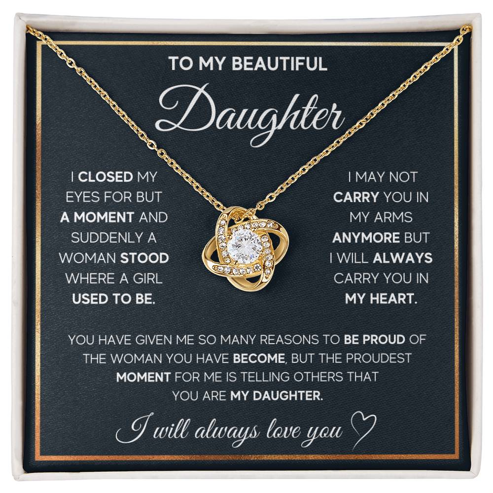 To My Daughter, I Will Always Carry You In My Heart - TreasuredTale