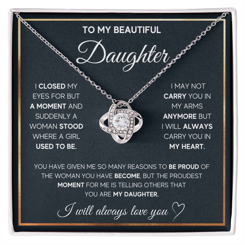 To My Daughter, I Will Always Carry You In My Heart - TreasuredTale