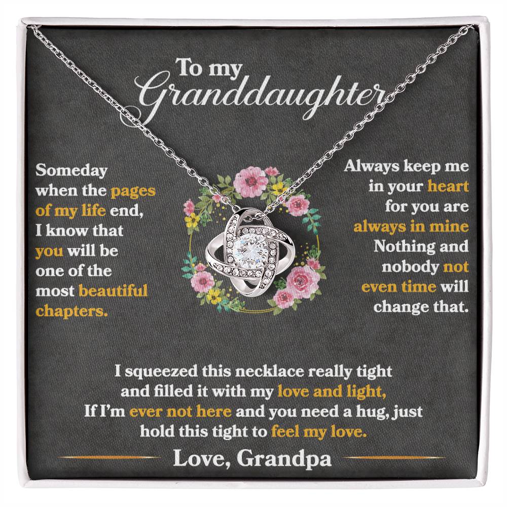 To My Granddaughter, Hold This Tight To Feel My Love - TreasuredTale