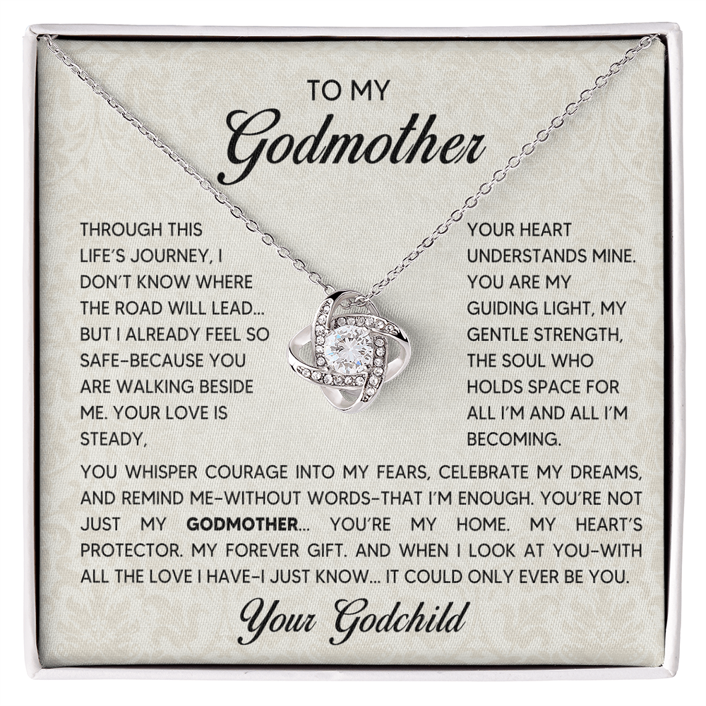 Love Knot Necklace - Godmother - 1 - TreasuredTale