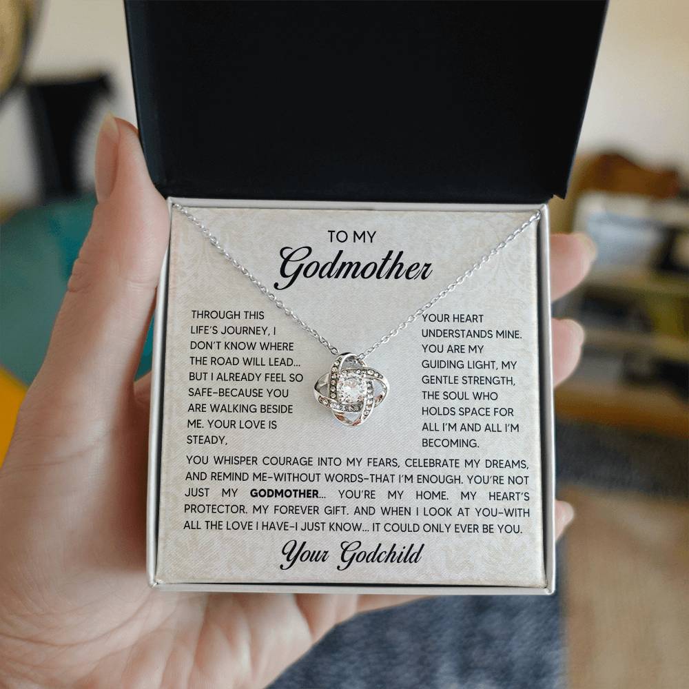 Love Knot Necklace - Godmother - 1 - TreasuredTale