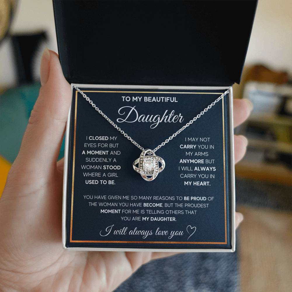 To My Daughter, I Will Always Carry You In My Heart - TreasuredTale