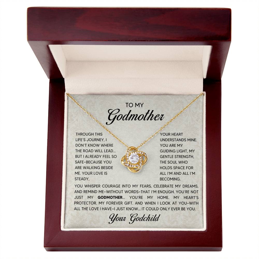 Love Knot Necklace - Godmother - 1 - TreasuredTale