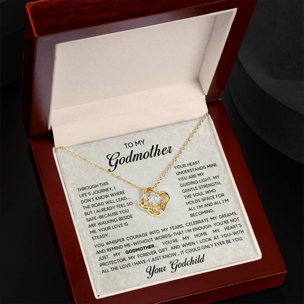 Love Knot Necklace - Godmother - 1 - TreasuredTale
