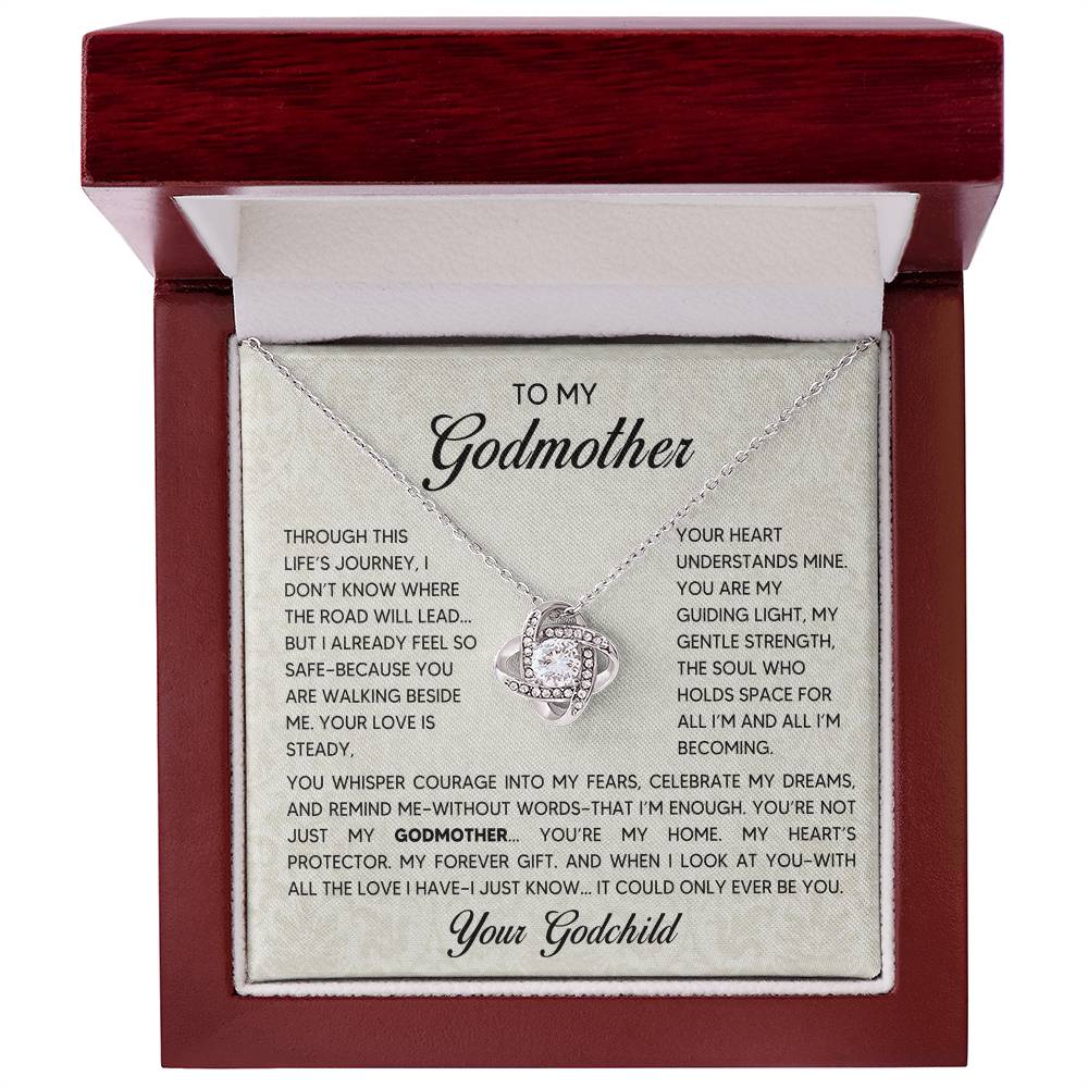 Love Knot Necklace - Godmother - 1 - TreasuredTale
