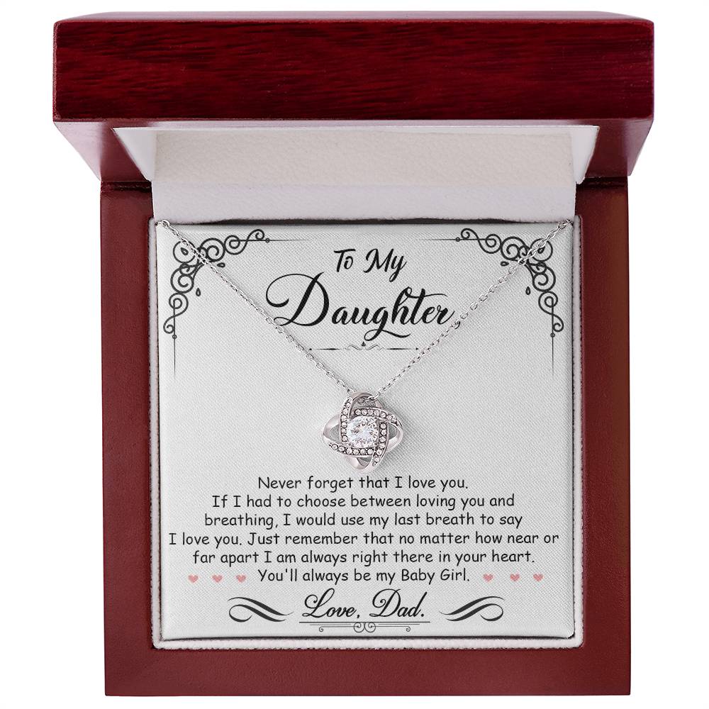 To My Daughter, I'm Always Right Here In Your Heart - TreasuredTale
