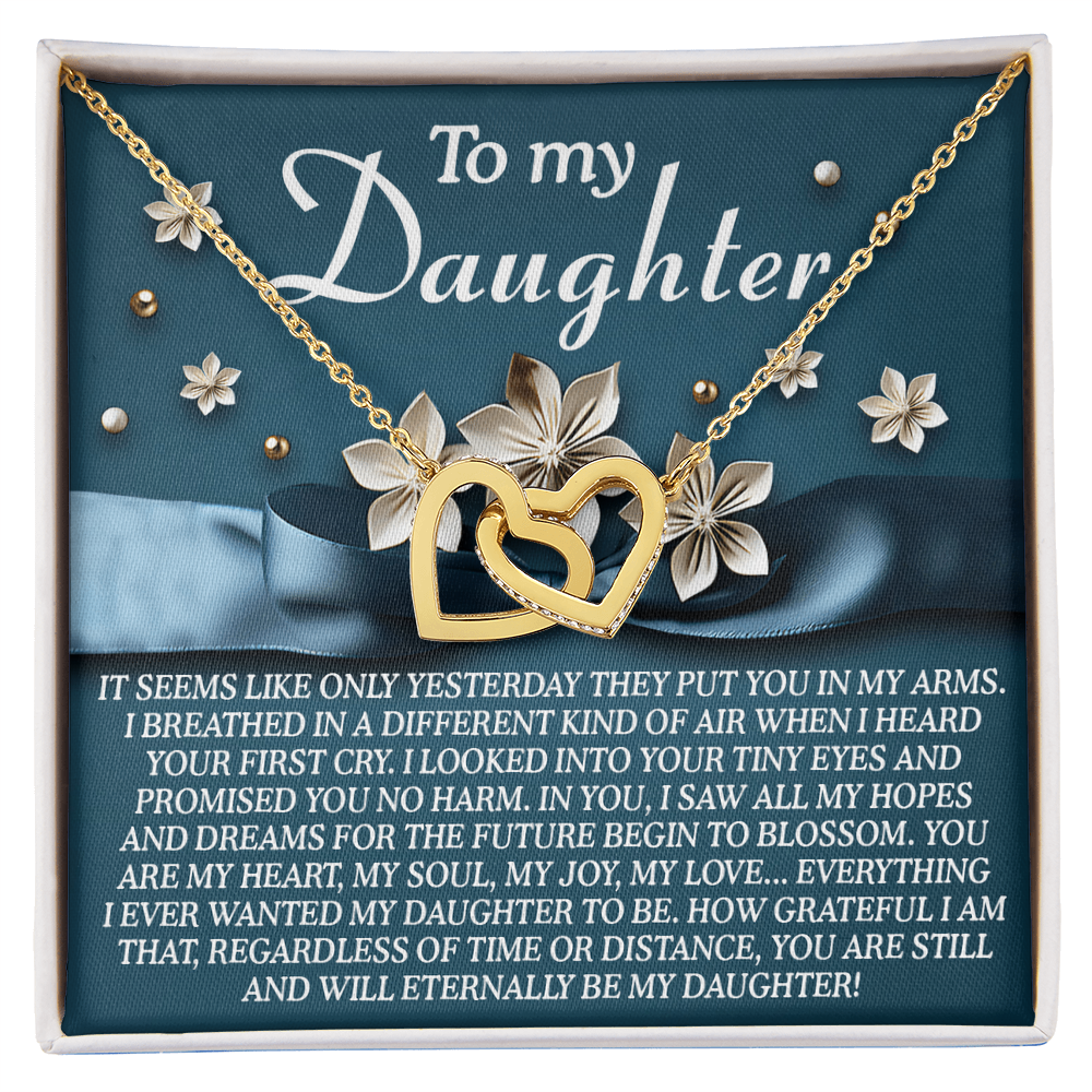 Interlocking Hearts Necklace – Heartfelt Daughter Gift