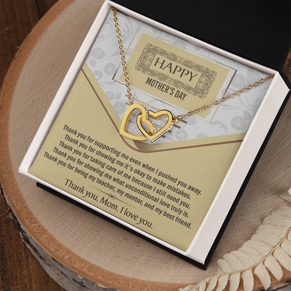 Interlocking Hearts Necklace – Mother's Day Gift to Loving Mom