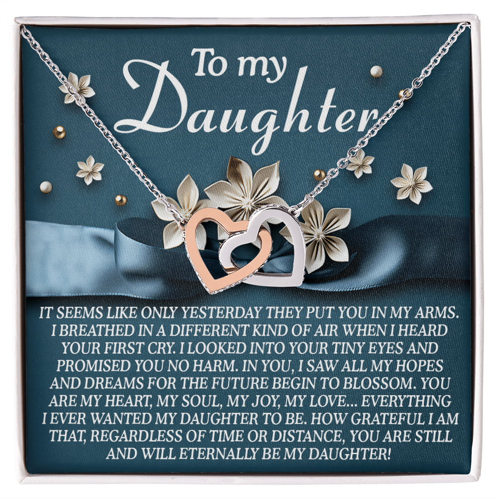 Interlocking Hearts Necklace – Heartfelt Daughter Gift
