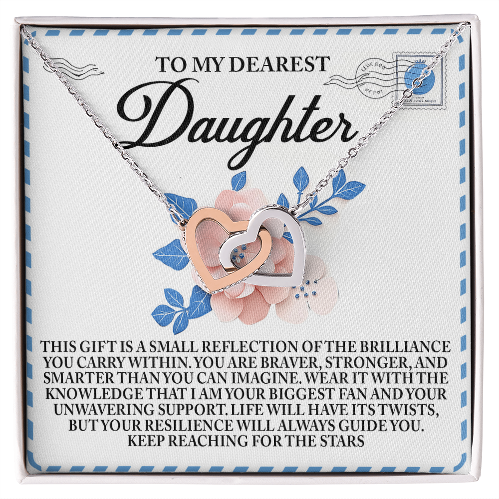 Interlocking Hearts Necklace – Resilient Daughter Gift