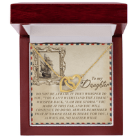 Interlocking Hearts Necklace – Strong Daughter Gift - TreasuredTale