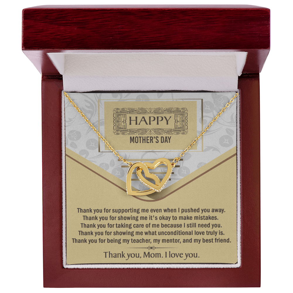 Interlocking Hearts Necklace – Mother's Day Gift to Loving Mom