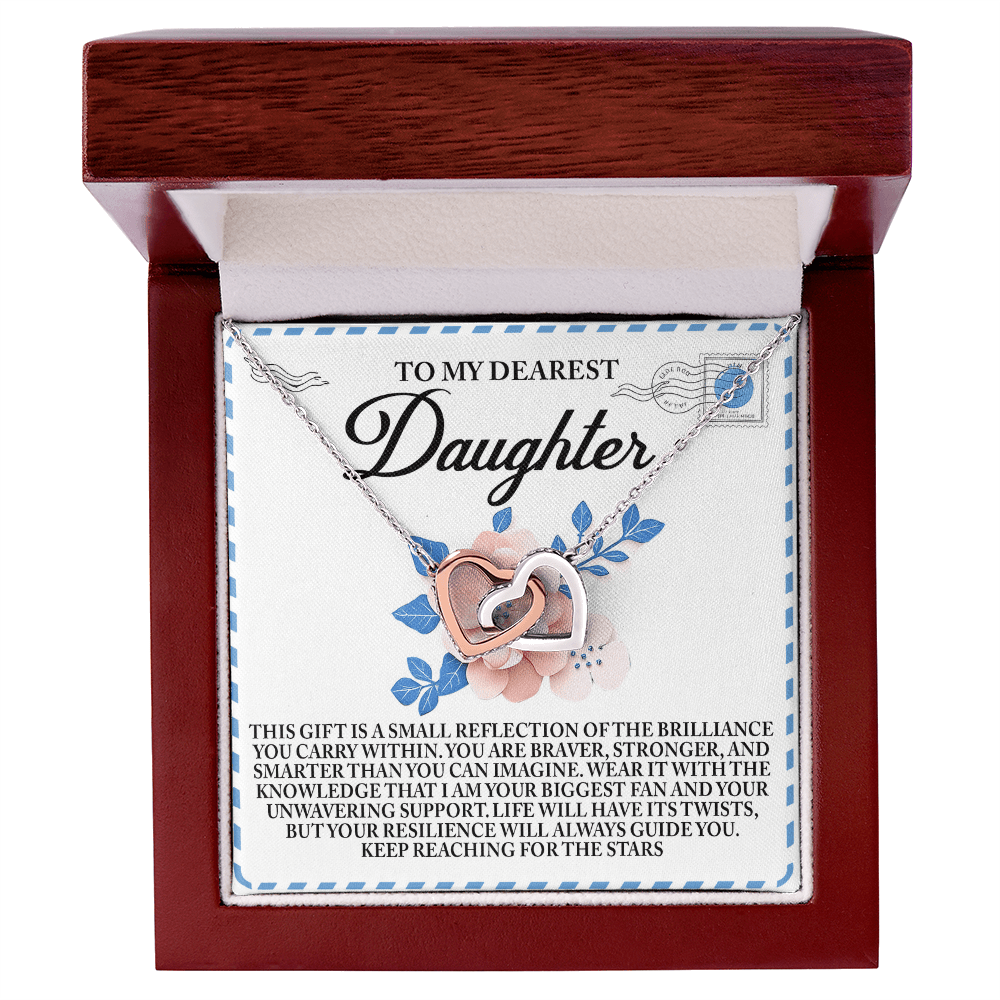 Interlocking Hearts Necklace – Resilient Daughter Gift - TreasuredTale