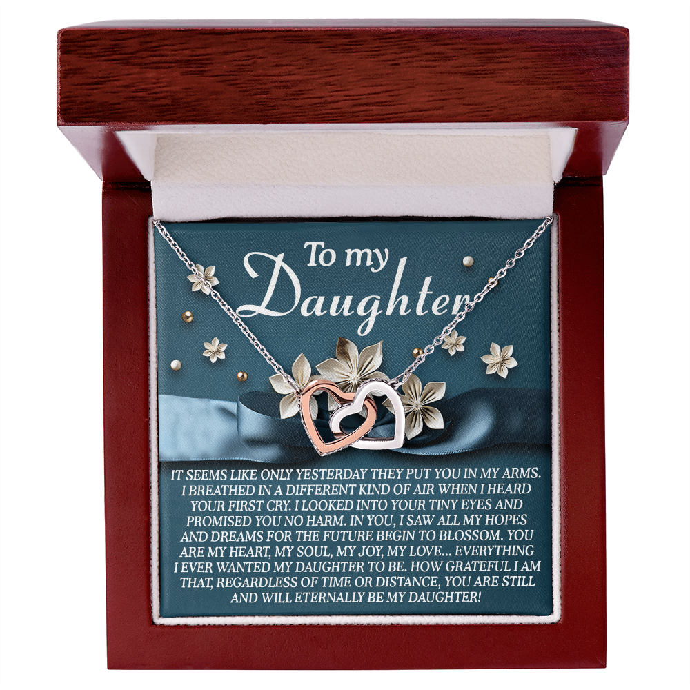 Interlocking Hearts Necklace – Heartfelt Daughter Gift