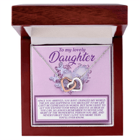 Interlocking Hearts Necklace – Daughter Gift to Inspire - TreasuredTale