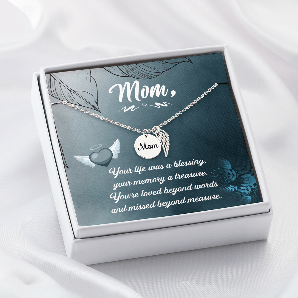 Memorial Necklace – Mom - 18 - TreasuredTale