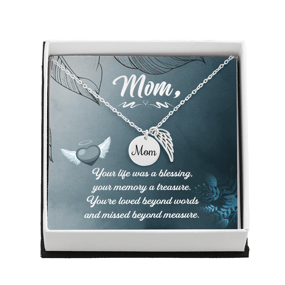 Memorial Necklace – Mom - 18 - TreasuredTale