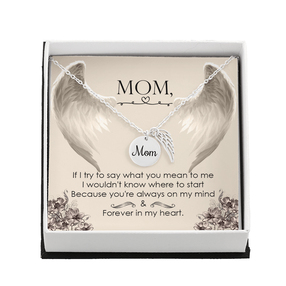 Memorial Necklace – Mom - 8 - TreasuredTale