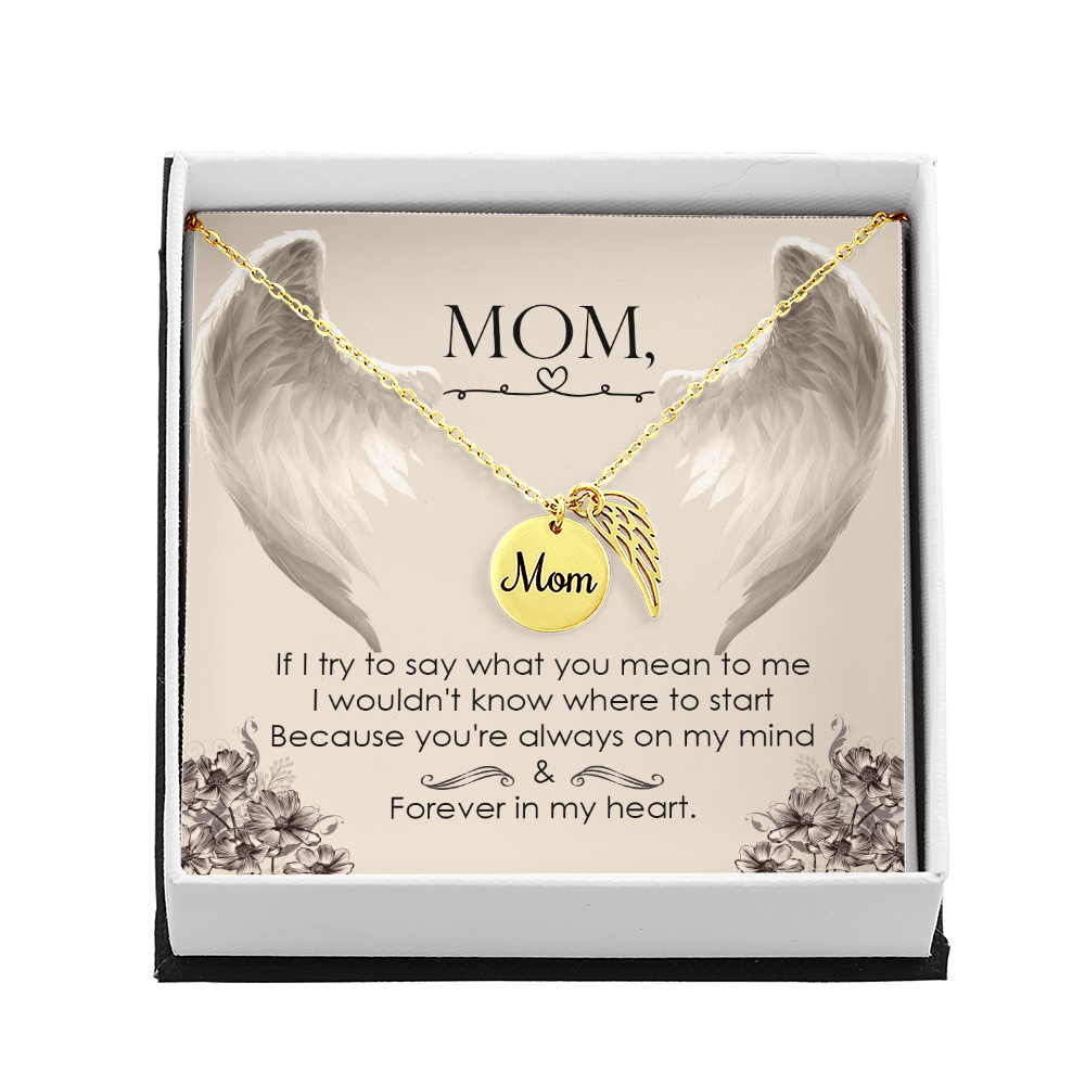 Memorial Necklace – Mom - 8 - TreasuredTale