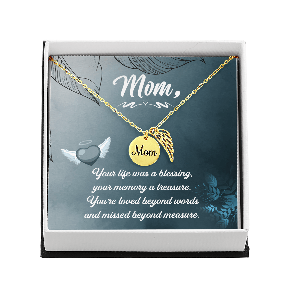 Memorial Necklace – Mom - 18 - TreasuredTale