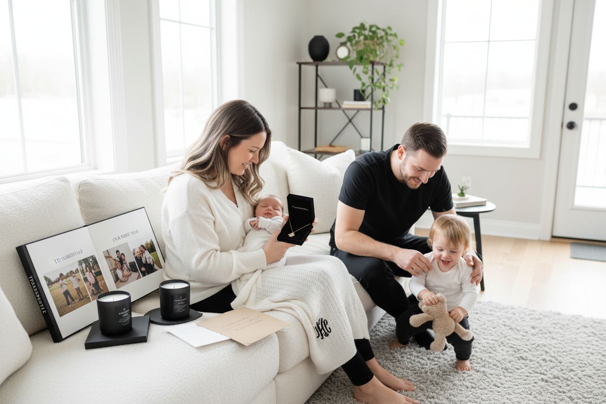 first mother's day gift ideas, family heartfelt gifts, new mom celebration