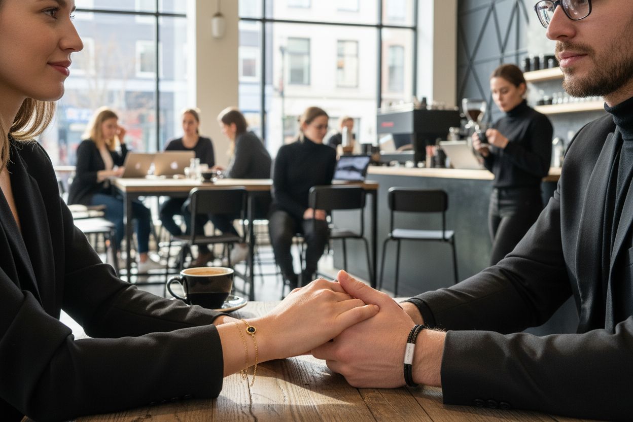 modern couple bracelets