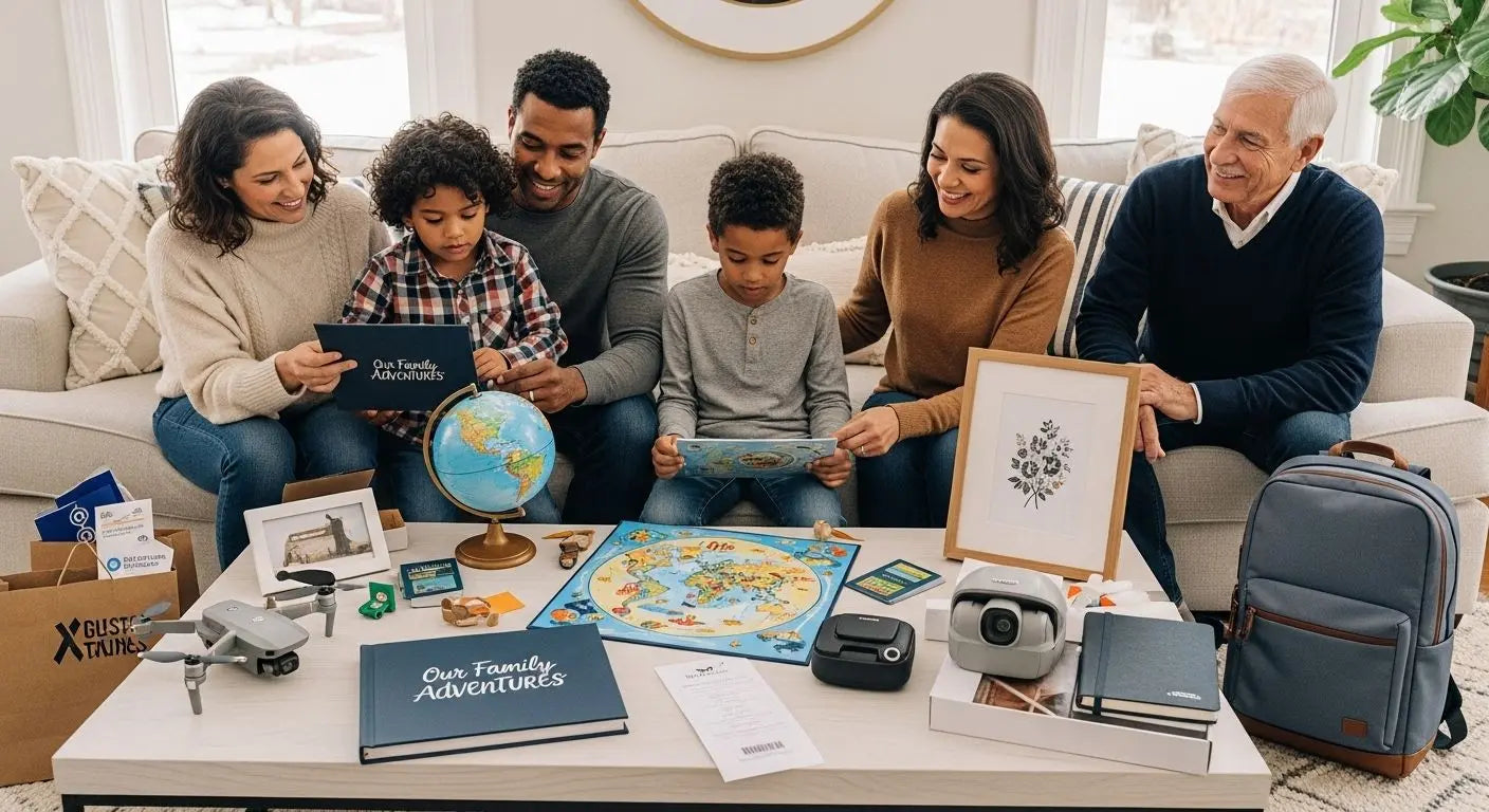 Family holiday gifts, togetherness, educational