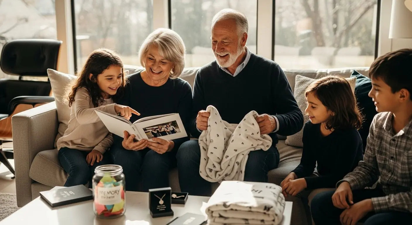Personalized gifts, grandparents, family moments
