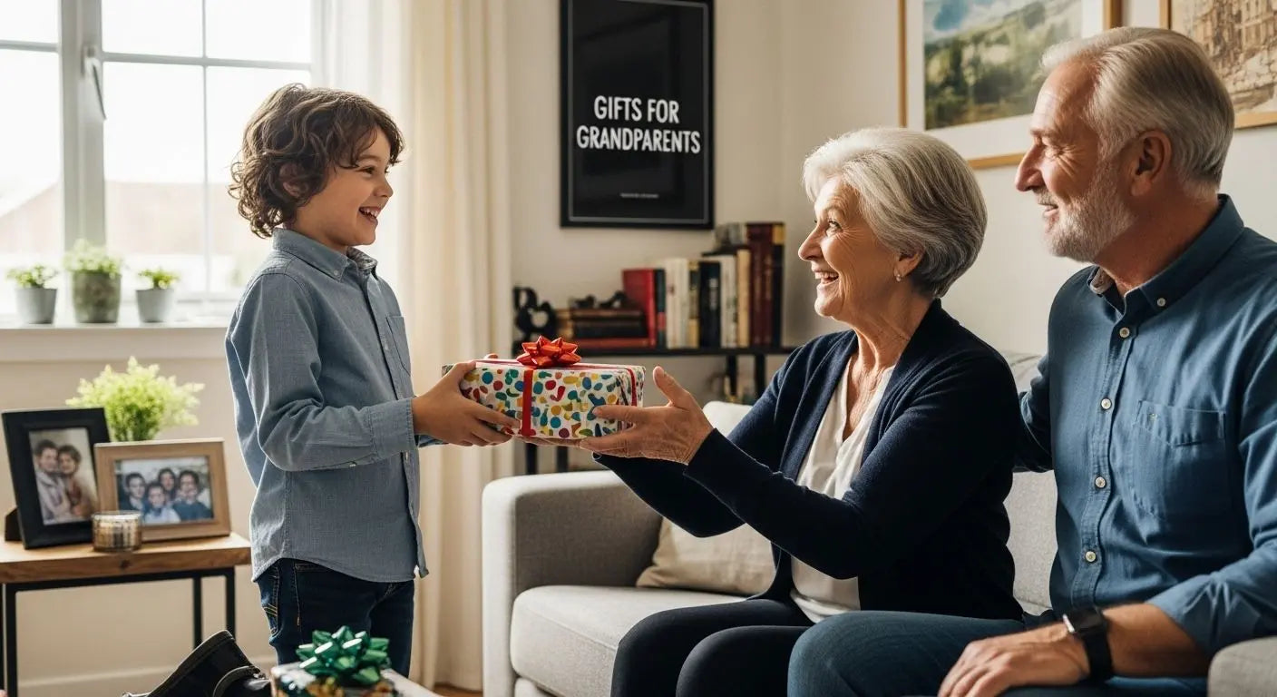 Gift giving grandparents family