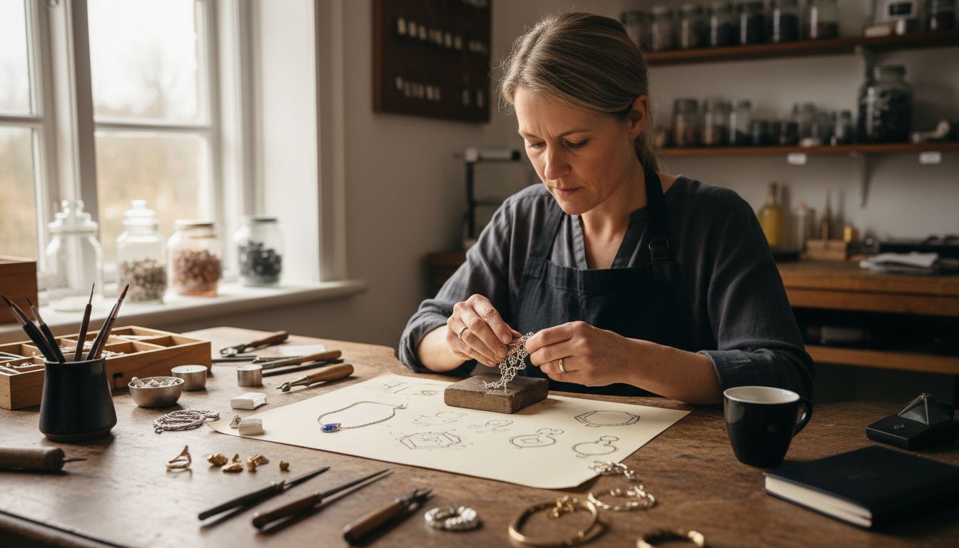 håndlavede smykker værksted