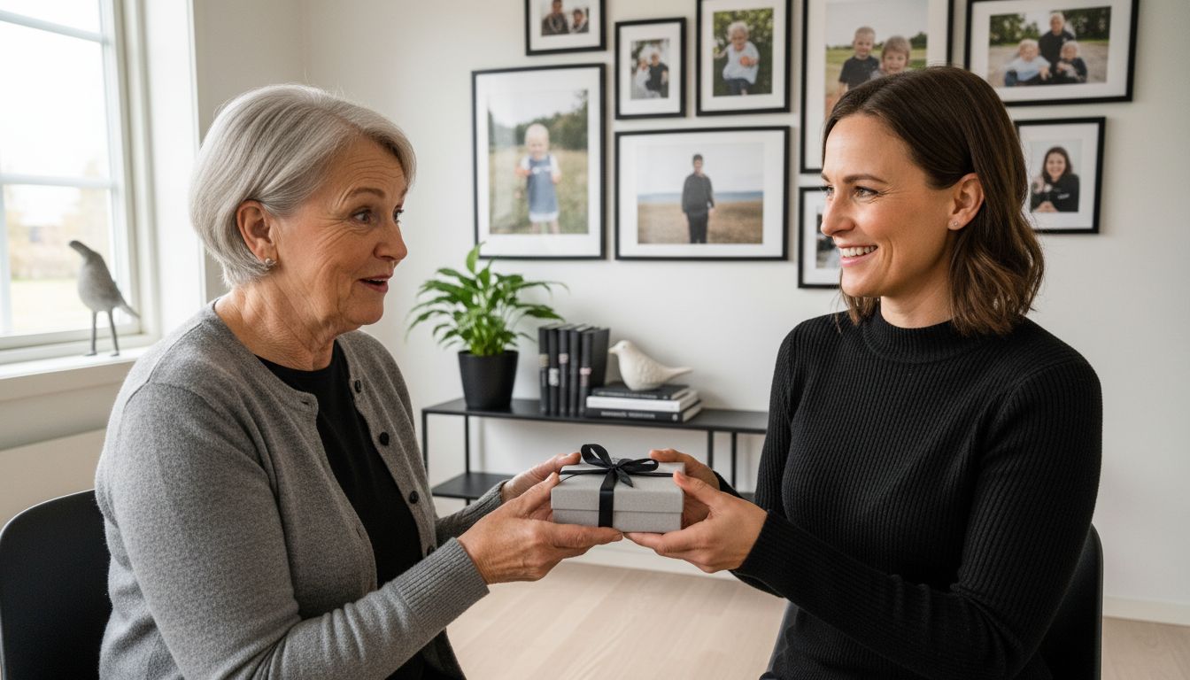 mamma present överlämning