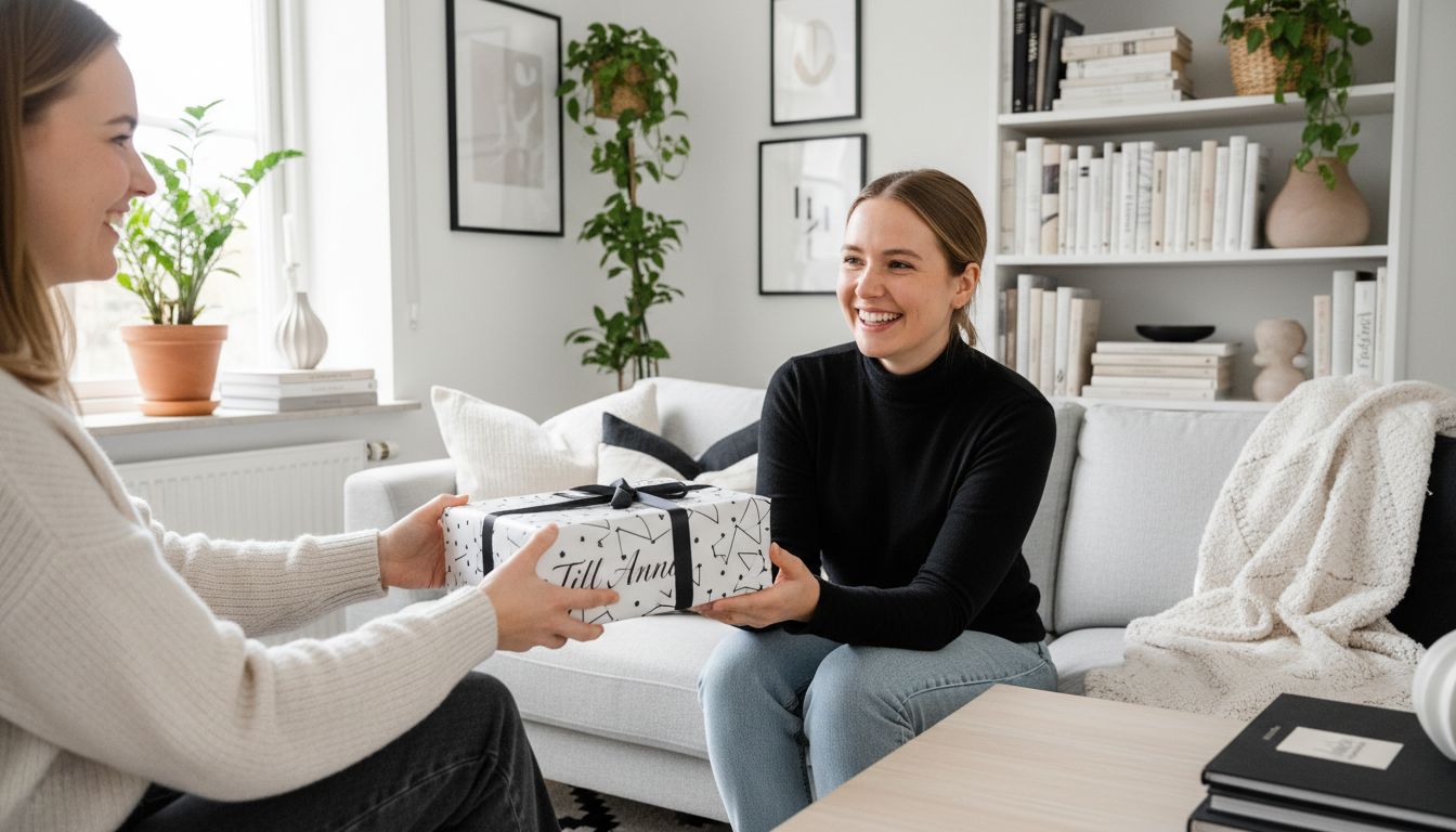 personlig present överlämning