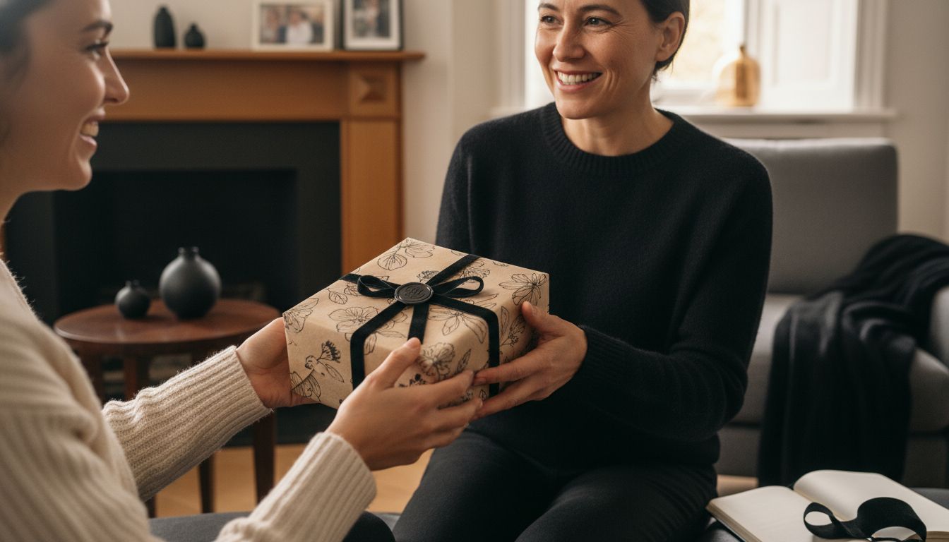 överräcka personlig present