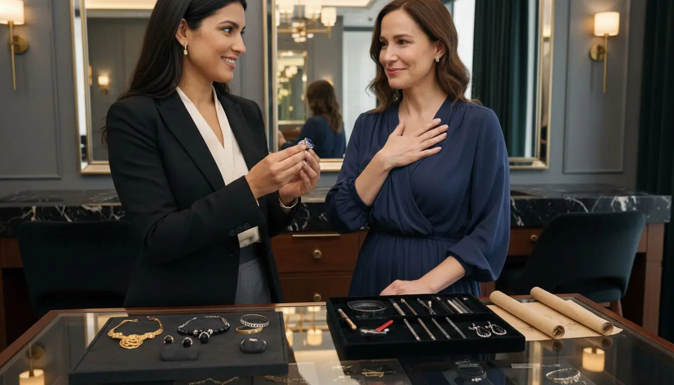 Jewelry gifting moment