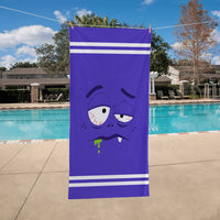 Bath Towel - Low Battery Collection (3 Unique Designs - 1 Distinct Vibe): #1 Hungover, #2 Sleep Deprived, #3 Over It