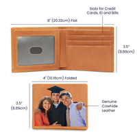 Buyer Upload - Graphic Leather Wallet - Graduation