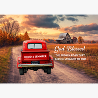 Gallery Wrapped Canvas Multiple Variant Landscape 2.0 - God Blessed the Broken Road