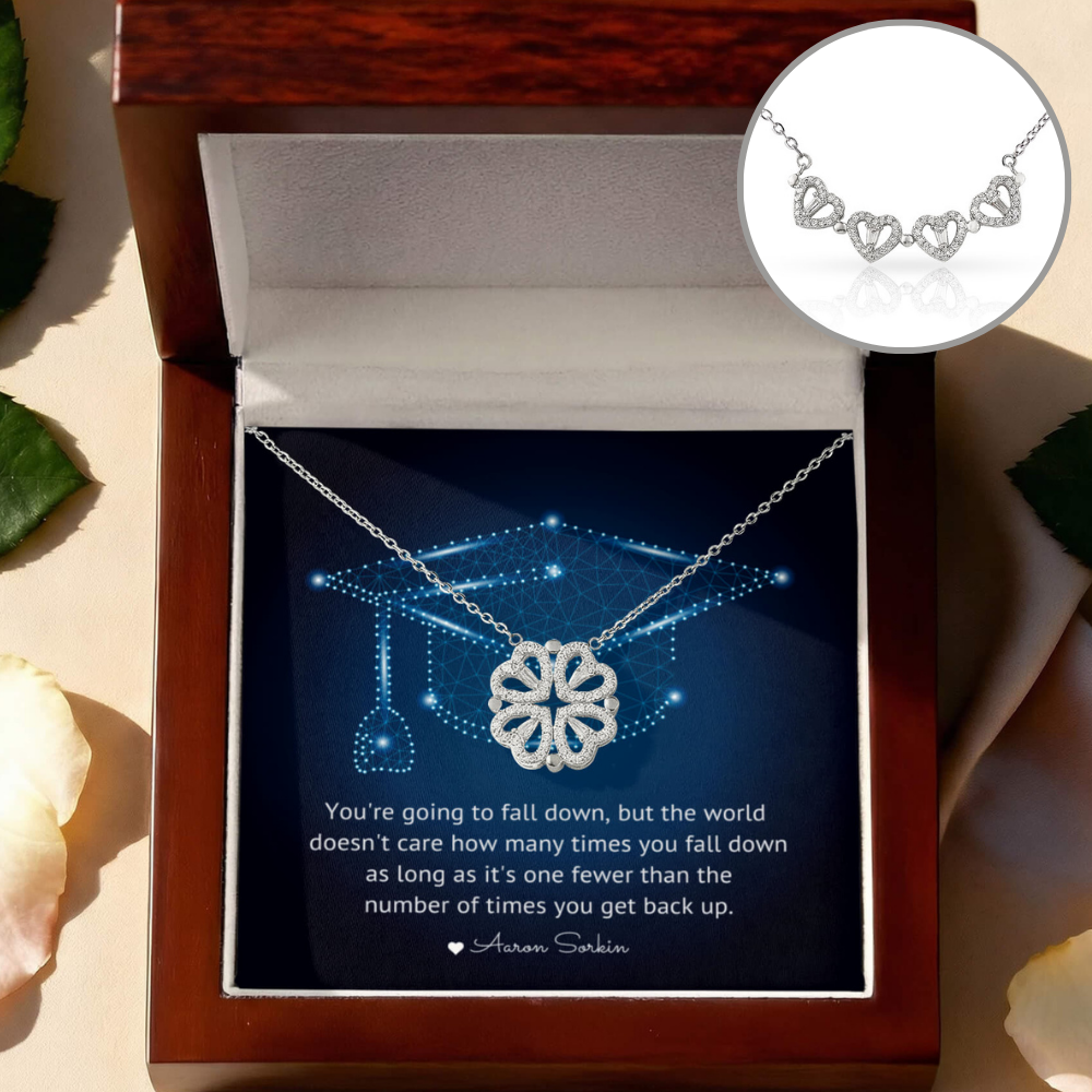 Magnetic Hearts Necklace - Graduation